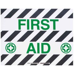 Brady 104491 "FIRST AID" Floor Sign, 14" x 18"