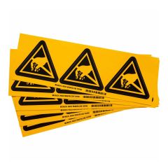 Brady Worldwide 60223 Static Sensitive Devices Vinyl Adhesive Warning Labels, 4" (Pack of 30)