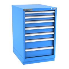 Champion Tool Storage Narrow Width Bench Height Cabinet with 86 Compartments & 7 Drawers, 28.5" x 22.12" x 35.88"