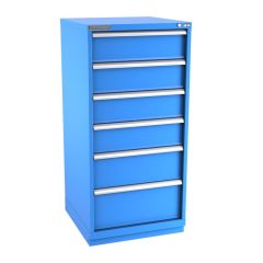 Champion Tool Storage Standard Width Eye Level Height Cabinet with 45 Compartments & 6 Drawers, 28.5" x 28.25" x 59.5"