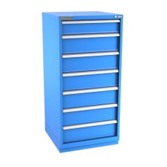 Champion Tool Storage Standard Width Eye Level Height Cabinet with 67 Compartments & 7 Drawers, 28.5" x 28.25" x 59.5"