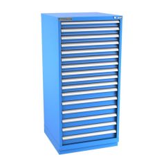 Champion Tool Storage Standard Width Eye Level Height Cabinet with 328 Compartments & 16 Drawers, 28.5" x 28.25" x 59.5"