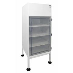 CleanPro Polypropylene Storage Cabinet with Laminar Air Flow, 26.5" x 25.5" x 70", Clear