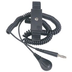 Desco 09085 Adjustable Premium Metal Expansion Wrist Strap, includes 6' Coil Cord