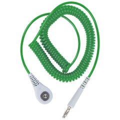 Desco 09126 Jewel Rapid Retraction Coil Cord, 6' (Emerald)