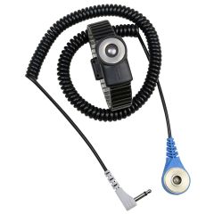 Desco 19900 MagSnap Metal Wrist Strap, includes 6' Coil Cord, Small