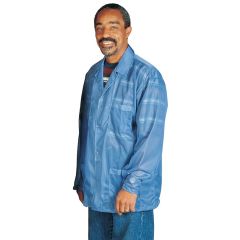 Desco Trustat® 73699 ESD Jacket with 3 Pockets, Blue, X-Small