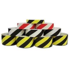 DuraStripe Supreme V Floor Marking Tape, Hazard Striped, 2