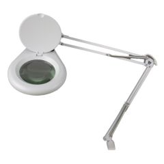 Eclipse Tools 902-109 Magnifier Lamp with 5 Diopter Lens & Edge Clamp, White