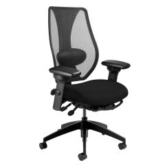 ergoCentric tCentric Hybrid™ Task Chair with Mesh Back & Upholstered Seat, Multi-Tilt