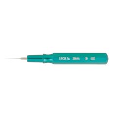 Excelta 260AA-ESD ★★★ Mini-Spatula with Teal Metal Handle & 0.005" Tip, 2.5" OAL