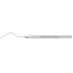 Excelta 331C ★★★ Stainless Steel Probe with 35° Curved, Short, Mini Fine Tip, 3.0" OAL