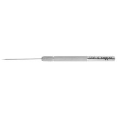 Excelta 333B ★★ Stainless Steel Probe with Knurled Handle & Serrated, Straight Wide Tip, 5.0" OAL