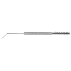 Excelta 333C ★★ Stainless Steel Probe with Serrated, Knurled Handle & 55° Angled Tip, 4.875" OAL