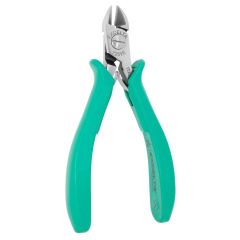 Excelta 7251E ★★★★ ESD-Safe Large Oval Head Optimum Flush Carbon Steel Cutter with Molded Grip Handles, 4.65" OAL