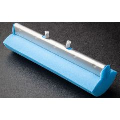 Foamtec FS620-12 UltraMOP™ SW Sterile Polyurethane Mop Head with Stainless Steel Bracket, 3.5" x 10"