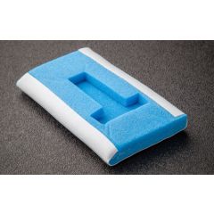 Foamtec FS750 UltraMOP™ III Polyurethane Mini Mop Head with Microfiber Lamination, 2.1" x 4.3"