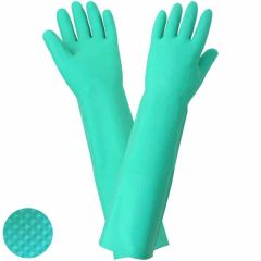 Heavy Weight Unlined 22 Mil Nitrile Gloves, Green