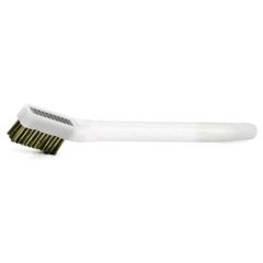 Gordon Brush 33SSD Scratch Brush with Triple Row 1-1/4" Stainless Steel 0.003" dia. Bristles, 7/16" Trim & 3/8" dia. Plastic (Acetal) Handle, 6-1/4" OAL