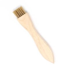 Gordon Brush WA12P Applicator Brush with 0.75" PEEK Bristles, 0.016" dia. Trim & Hardwood Handle, 4.9375 OAL