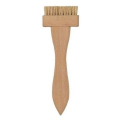 Gordon Brush WA24HH Anti-Static Applicator Brush with Double Row 1-3/4" Horse Hair Bristles, 1/2" Trim & 2" Wood Handle, 5-5/8" OAL