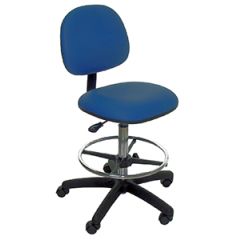 Industrial Seating Series 45 Bench Height Chair with Black Nylon Base, Vinyl