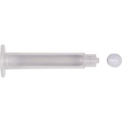 Jensen Global JG5A-40 Air Syringe & Stopper Kit with White PE Stopper, 5cc, Natural