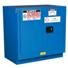 Justrite 862328 Sure-Grip® EX Under-Counter Hazardous Material Safety Cabinet with 2 Self-Closing Doors, 22" x 35" x 35"