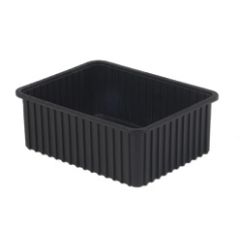 LEWISBins DC3080-XL ESD-Safe Conductive Divider Container, Black, 17.4" x 22.4" x 8"