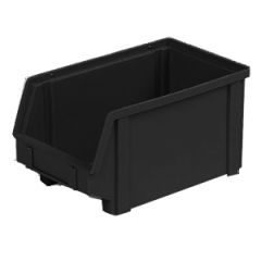 LEWISBins PB41-FXL Plastibox® ESD Parts Bin, Black, 11.4" x 12.8" x 6"