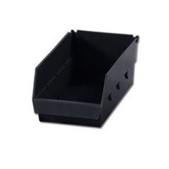 LEWISBins SB1204-6XL ESD Shelf Bin, Black, 6" x 12" x 4"