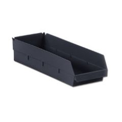 LEWISBins SB1804-7XL ESD Shelf Bin, Black, 7" x 18" x 4"