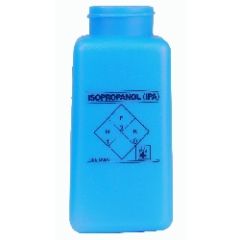 Menda 35264 Blue HDPE DurAstatic™ Dissipative "Isopropyl (IPA)" Printed Bottle, 8oz.