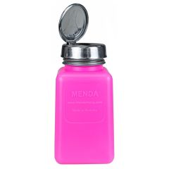 Menda 35483 6 oz. Pink HDPE One-Touch Bottle