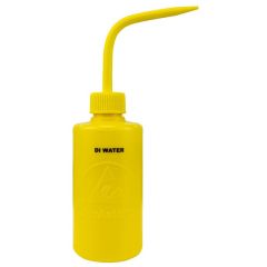 Menda 35791 LDPE durAstatic® Dissipative "DI Water" Printed Wash Bottle, Yellow, 8oz.