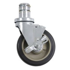 Metro 5HHPB HD Super Stem Polyurethane Braking Caster, 5"