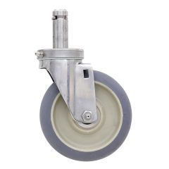 Metro 5MDGSA Wet App. Caster with Stainless Housing, No Brake - 150 lb. Capacity, 5"