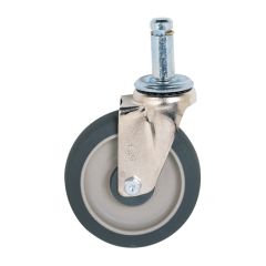 Metro 5MPRX Rigid Standard Polyurethane Stem Caster, No Brake, 5"