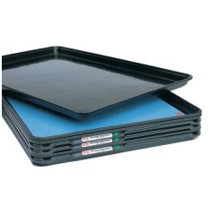 Metro CBNTC-MTRAY Dissipative ESD Molded Fiberglass SmartTray™, Black, 17.75" x 25.75" x 1.12"