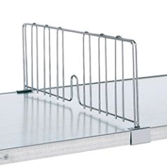 Metro DD14FC Chrome Solid Shelf Divider, 14"