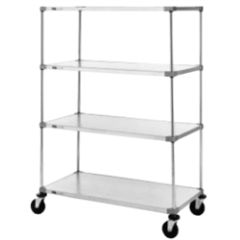 Metro F536EG Stem Caster Cart with 4 Super Erecta Solid Shelves, 24"x36"x63"