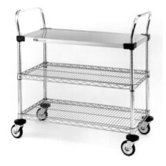 Metro MW401 3-Shelf Utility Cart, 18" x 24"