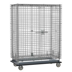 Metro SEC56LC Chrome Security Cart with Aluminum Dolly, fits 24" x 60" Shelves