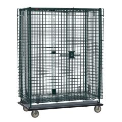 Metro SEC56LK3 Metroseal® Green Security Cart, Heavy-Duty, fits 24" x 60" Shelves