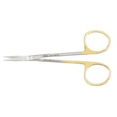 Miltex 5-SC-304TC SuperCut Iris Scissors with Sharp Tips & Gold Handle,  4.5" OAL