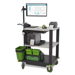 Newcastle PC490NU2 PC Series Heavy-Duty Computer Cart for Nucleus Power Swap System