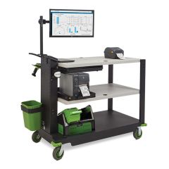 Newcastle PC495NU2 PC Series Heavy-Duty Computer Cart for Nucleus Power Swap System