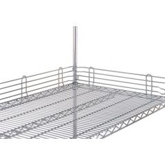 Chrome Wire Shelf Ledge, 4" x 14"