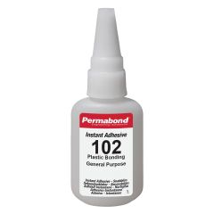 Permabond 102 Plastic Bonding Cyanoacrylate Adhesive, Clear