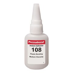 Permabond 108 Gap Fill Plastic Bonding Cyanoacrylate Adhesive, Clear